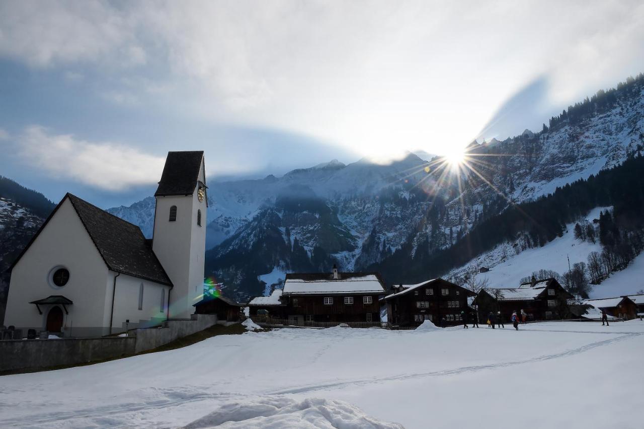 Hotel Bergfuehrer Elm Exteriör bild